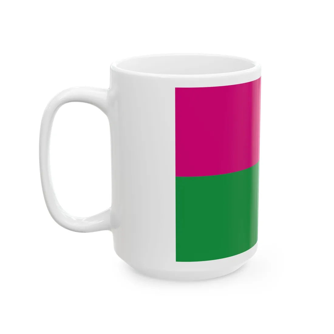 Flag of Shevchenkivskyj district (Ukraine) White Coffee Mug - Go Mug Yourself