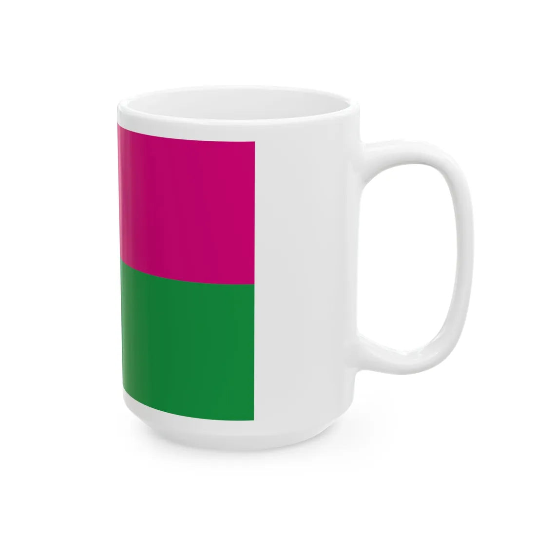 Flag of Shevchenkivskyj district (Ukraine) White Coffee Mug - Go Mug Yourself