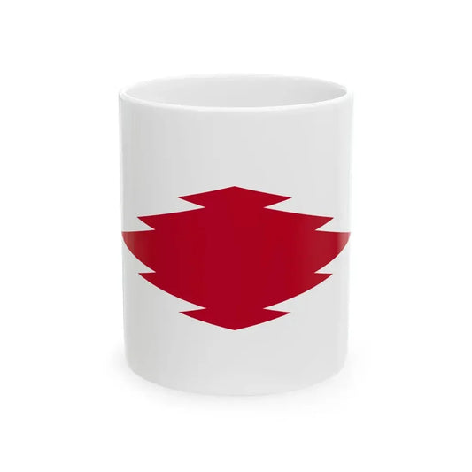 Flag of Shibata Niigata (Japan) White Coffee Mug 11oz - Go Mug Yourself