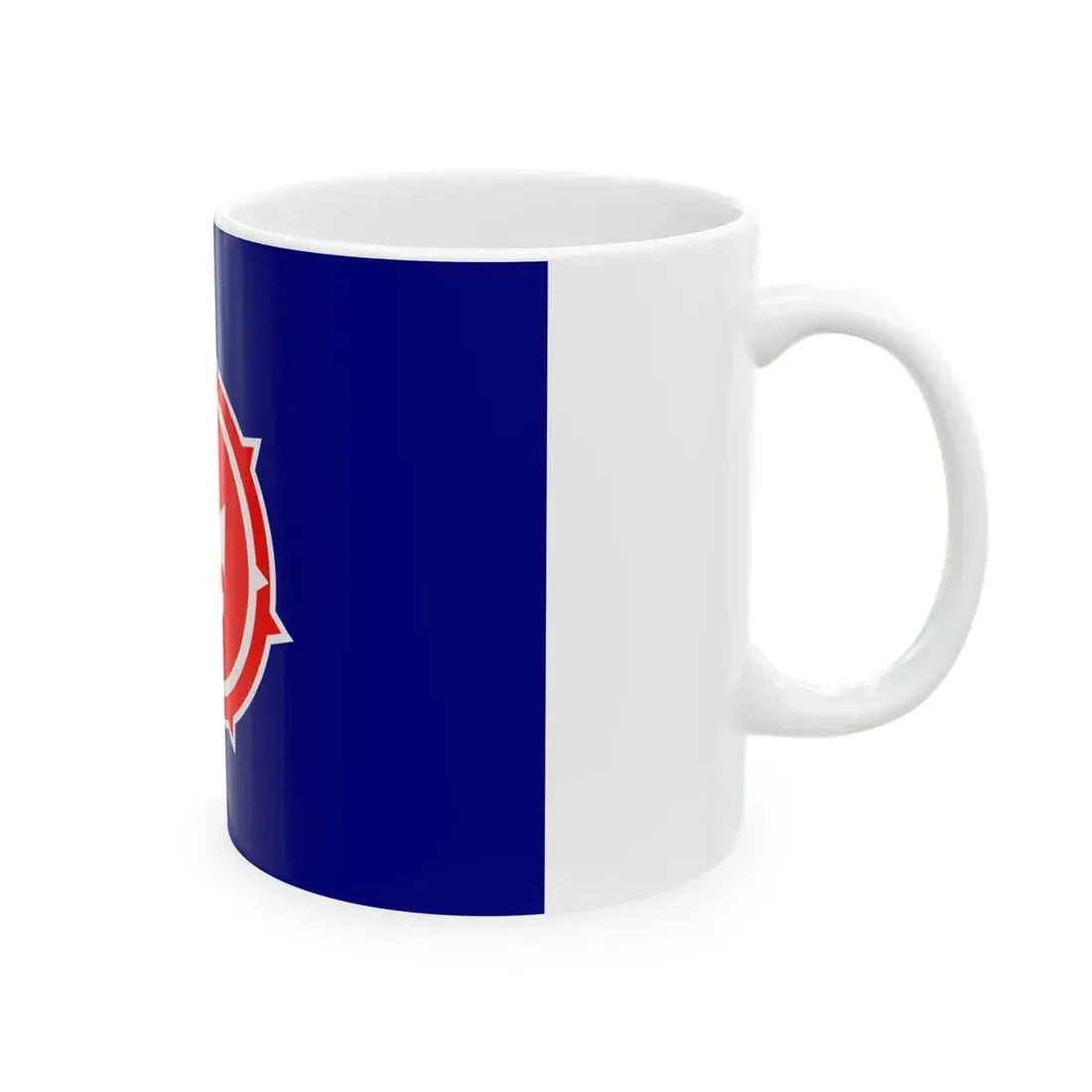 Flag of Shibetsu Hokkaido 1954-2005 (Japan) White Coffee Mug - Go Mug Yourself