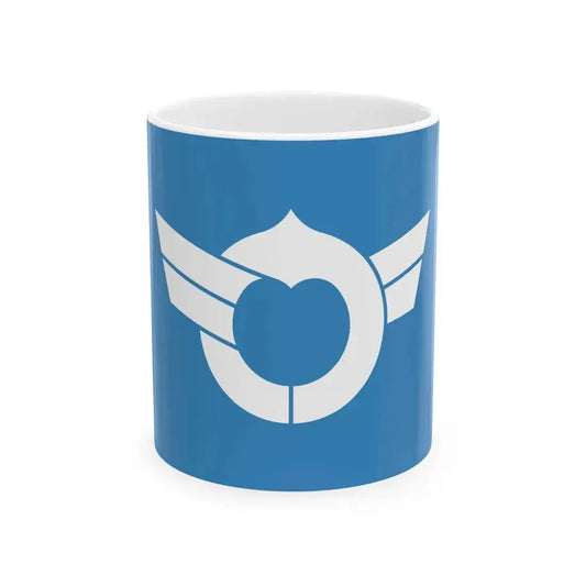 Flag of Shiga Prefecture Japan - White Coffee Mug 11oz - Go Mug Yourself