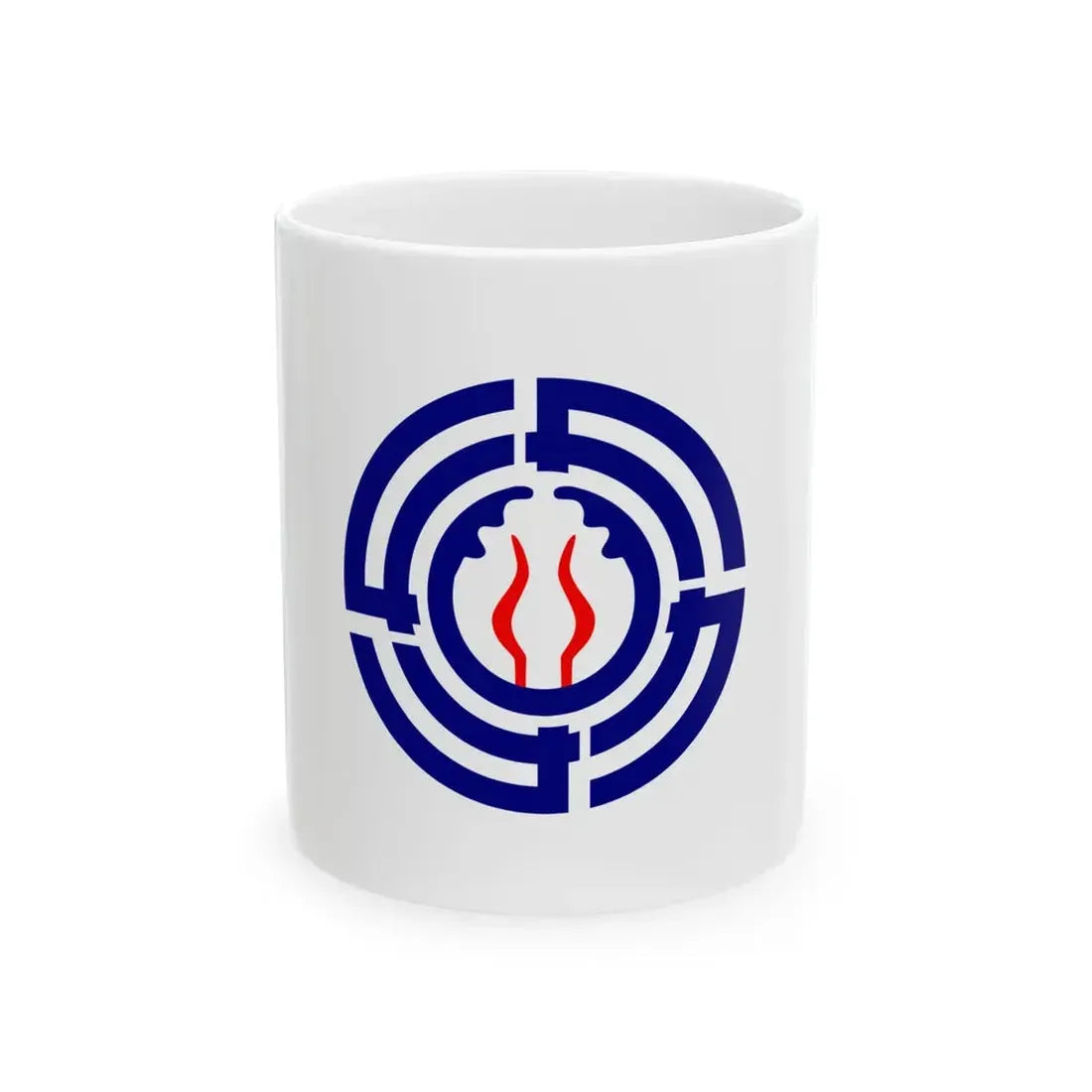 Flag of Shikabe Hokkaido (Japan) White Coffee Mug 11oz - Go Mug Yourself