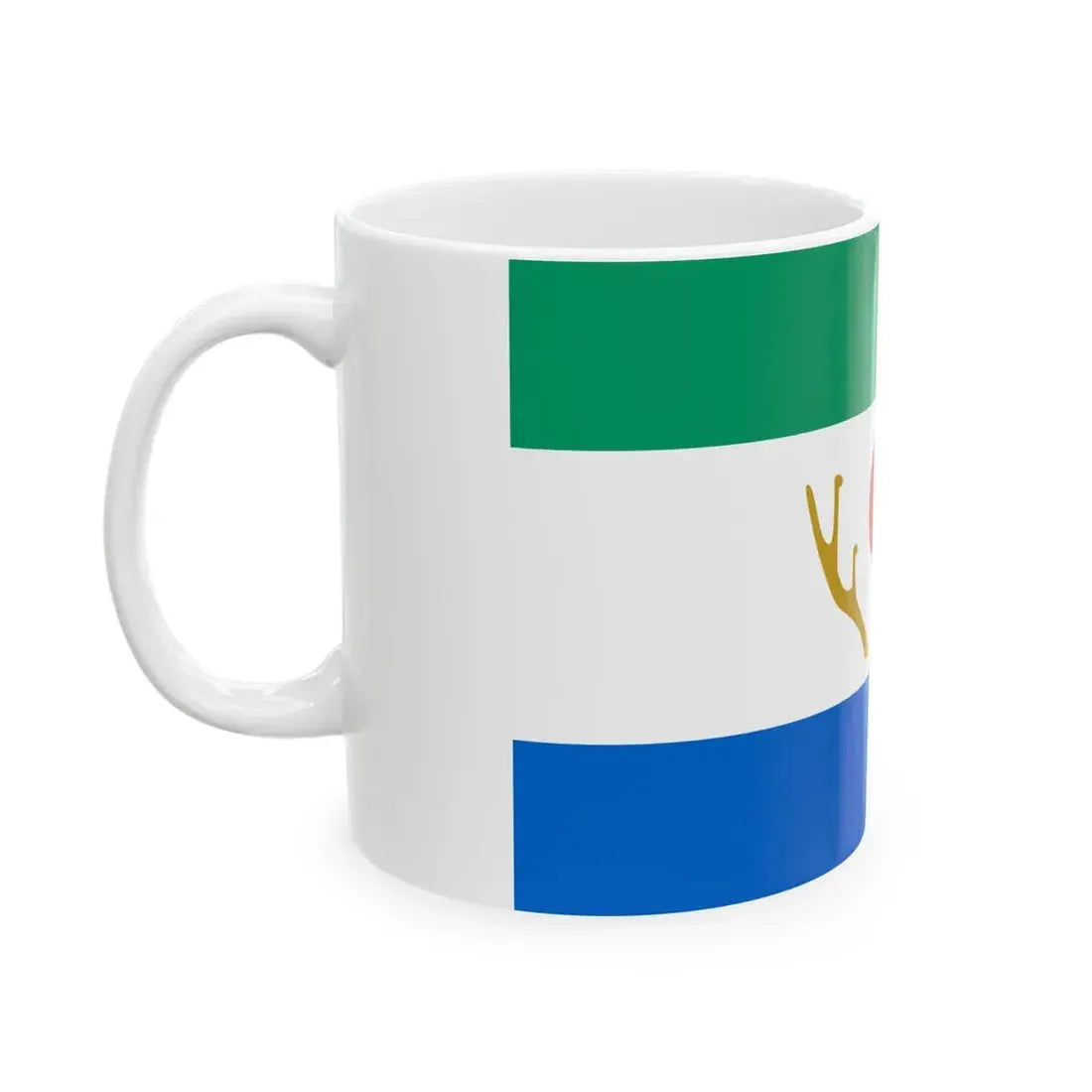 Flag of Shikaoi Hokkaido (Japan) White Coffee Mug - Go Mug Yourself