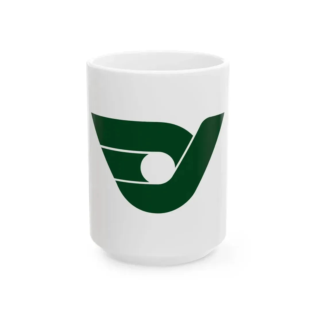 Flag of Shikatsu Aichi 1969-2006 (Japan) White Coffee Mug 15oz - Go Mug Yourself