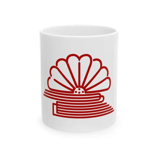 Flag of Shimamoto Osaka (Japan) White Coffee Mug 11oz - Go Mug Yourself