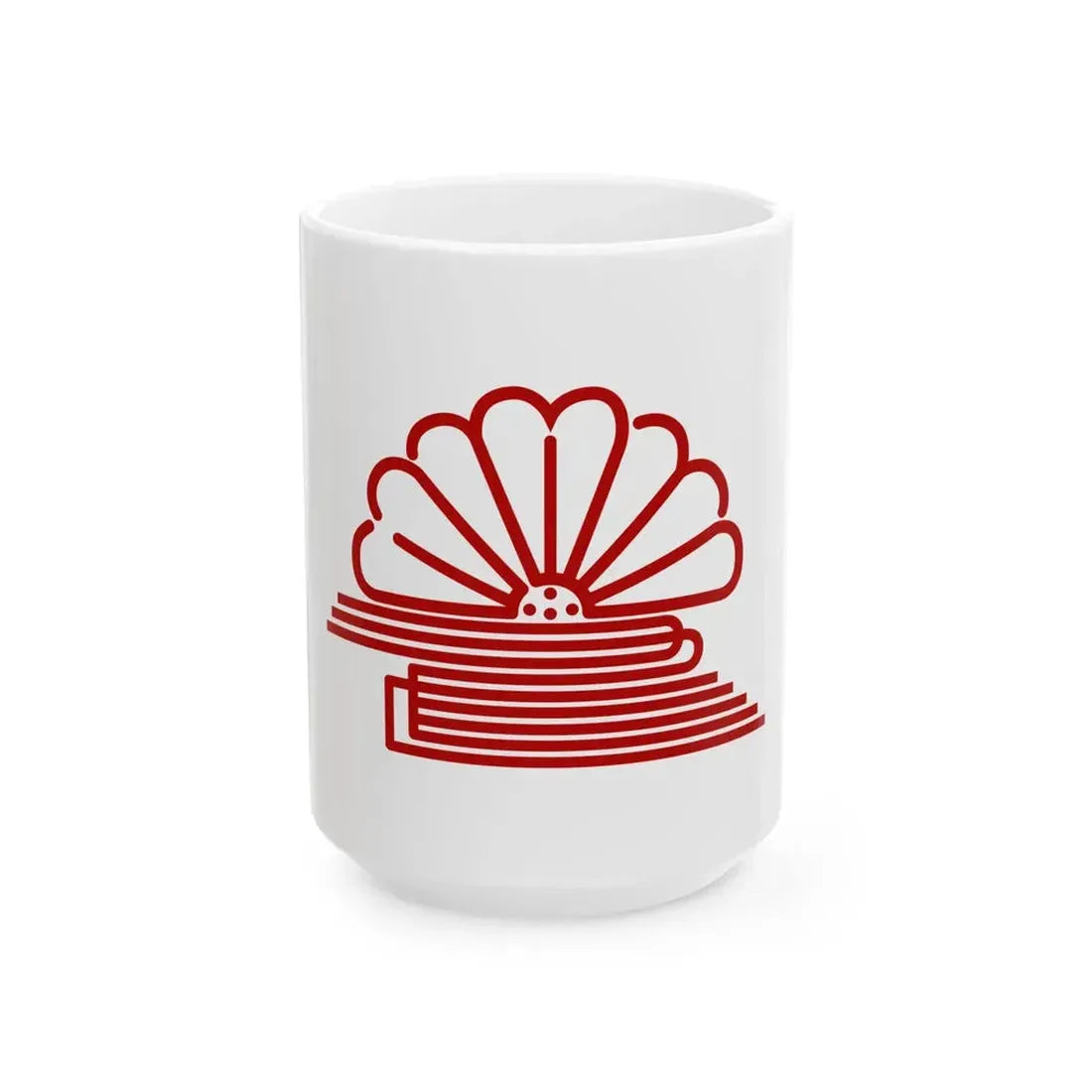 Flag of Shimamoto Osaka (Japan) White Coffee Mug 15oz - Go Mug Yourself