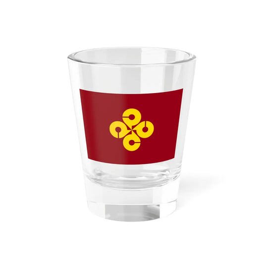 Flag of Shimane Prefecture (Japan) Shot Glass 1.5oz 1.5oz - Go Mug Yourself