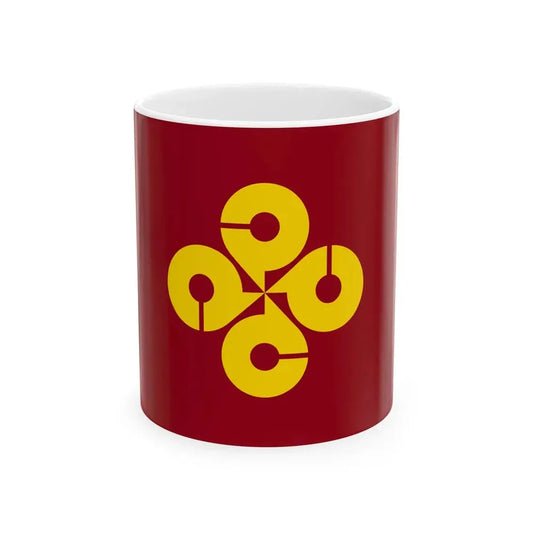 Flag of Shimane Prefecture (Japan) White Coffee Mug 11oz - Go Mug Yourself