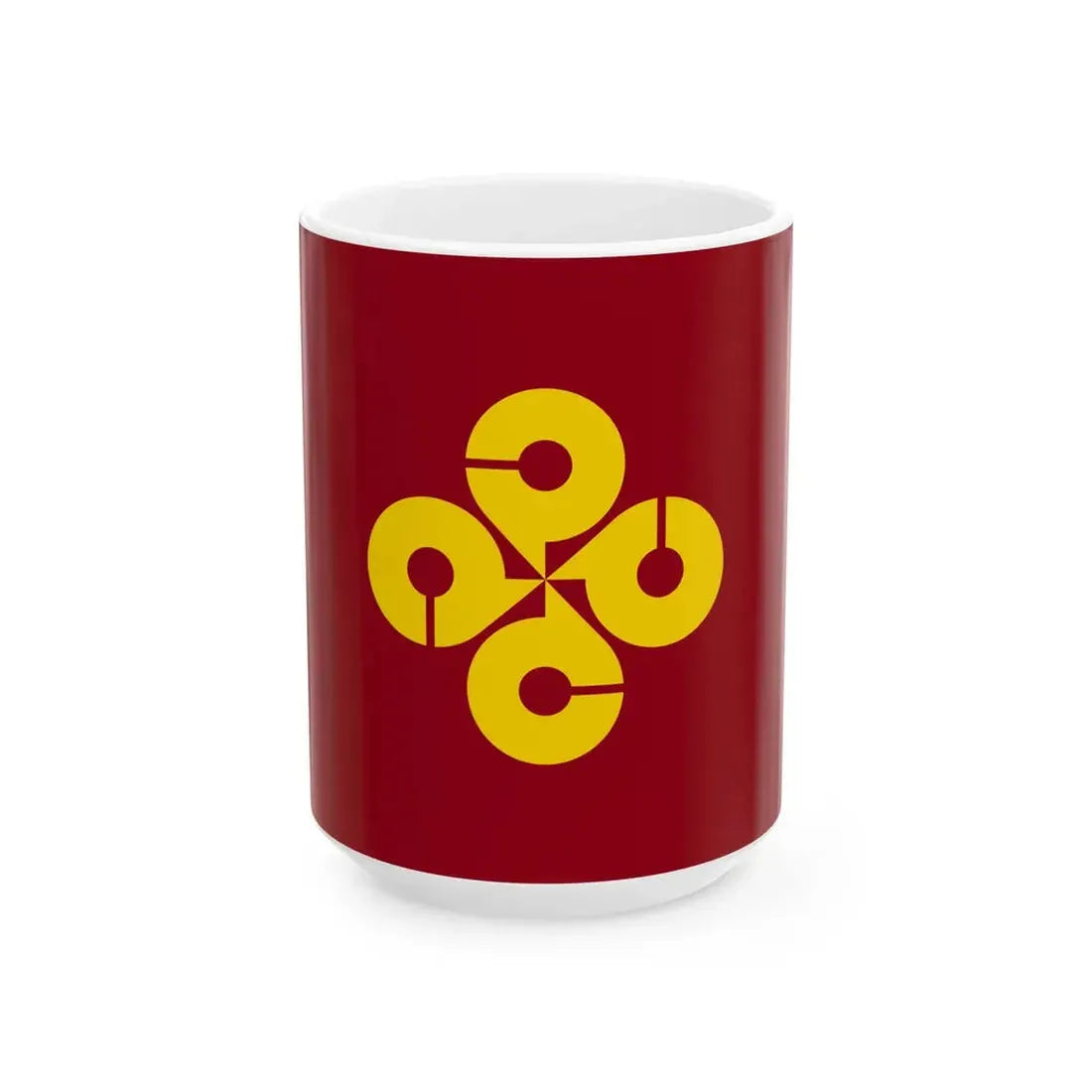 Flag of Shimane Prefecture (Japan) White Coffee Mug 15oz - Go Mug Yourself