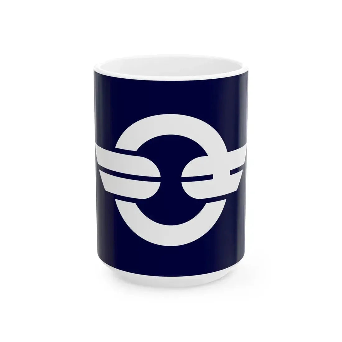 Flag of Shimodate Ibaraki 1954-2005 (Japan) White Coffee Mug 15oz - Go Mug Yourself