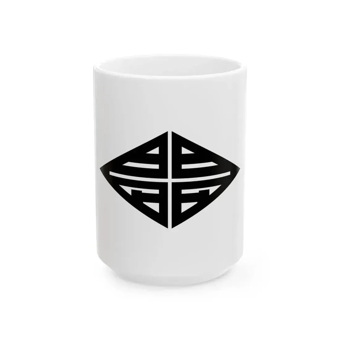 Flag of Shimonoseki Yamaguchi 1909-2005 (Japan) White Coffee Mug 15oz - Go Mug Yourself