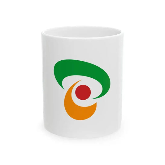 Flag of Shimotsuke Tochigi no text (Japan) White Coffee Mug 11oz - Go Mug Yourself