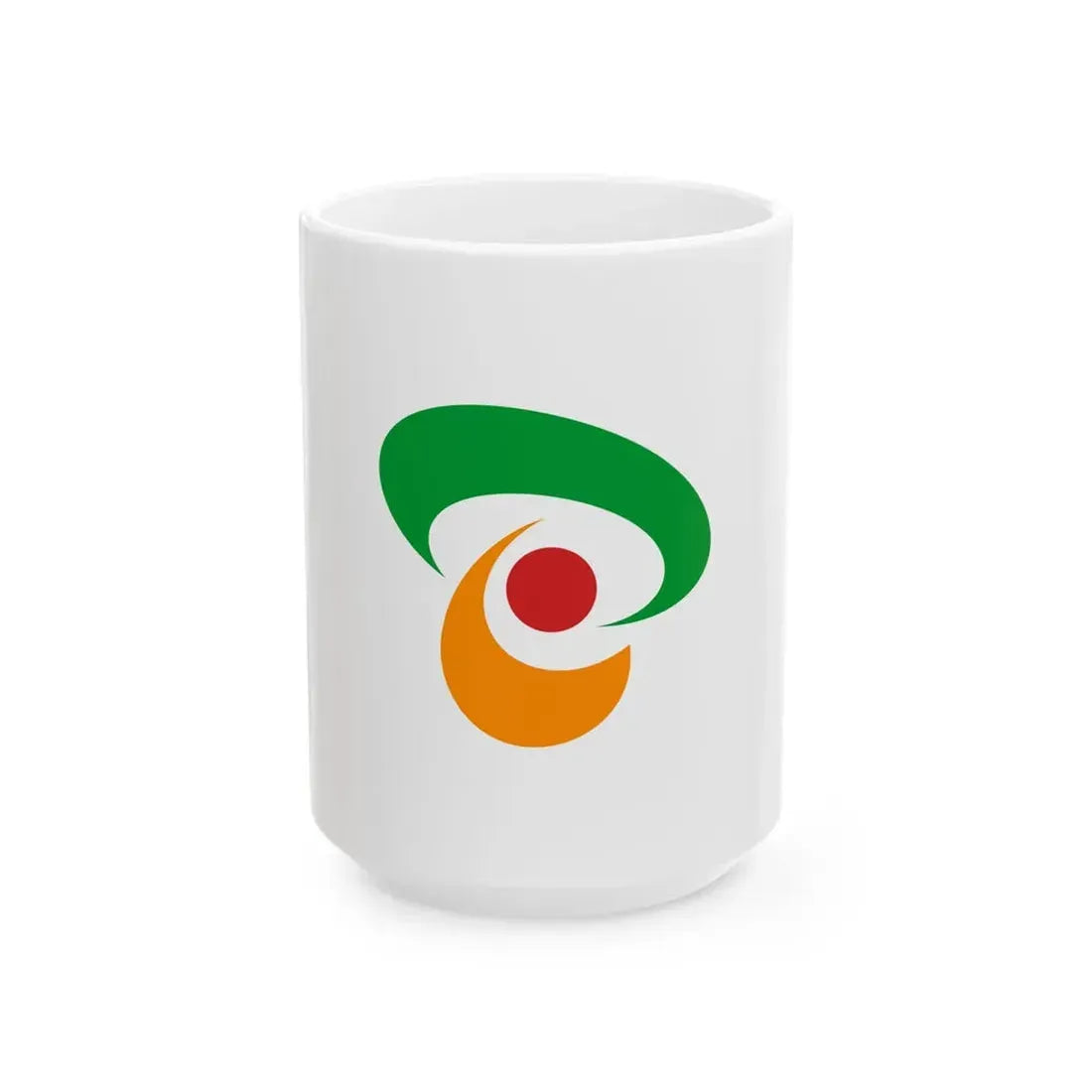 Flag of Shimotsuke Tochigi no text (Japan) White Coffee Mug 15oz - Go Mug Yourself