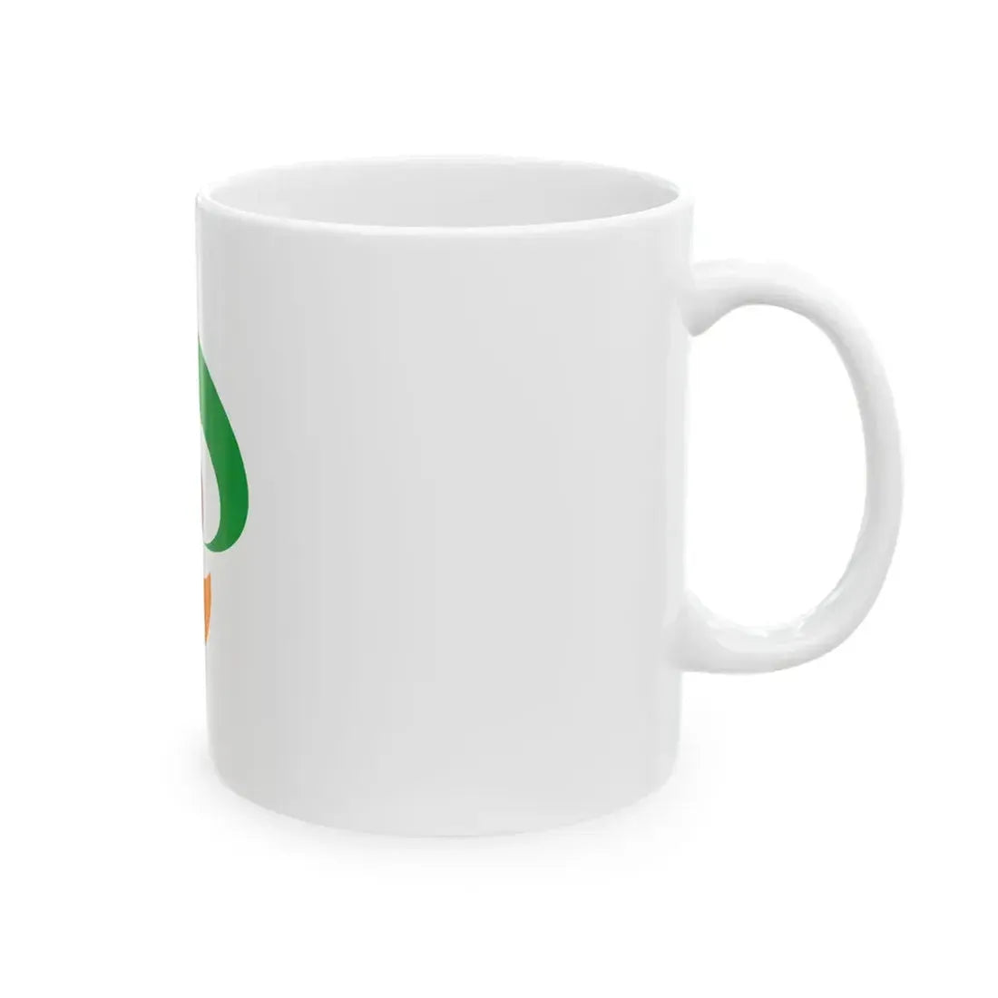 Flag of Shimotsuke Tochigi no text (Japan) White Coffee Mug - Go Mug Yourself