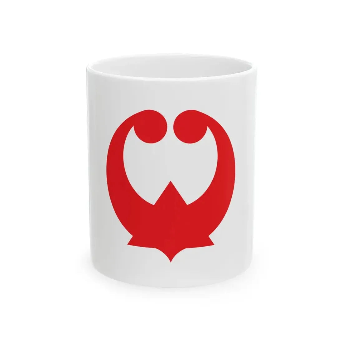 Flag of Shingu Wakayama Red version (Japan) White Coffee Mug 11oz - Go Mug Yourself