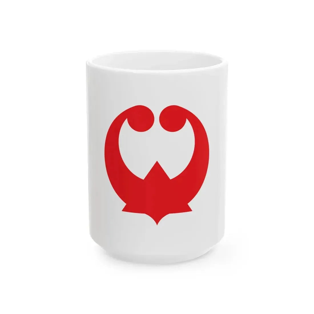 Flag of Shingu Wakayama Red version (Japan) White Coffee Mug 15oz - Go Mug Yourself