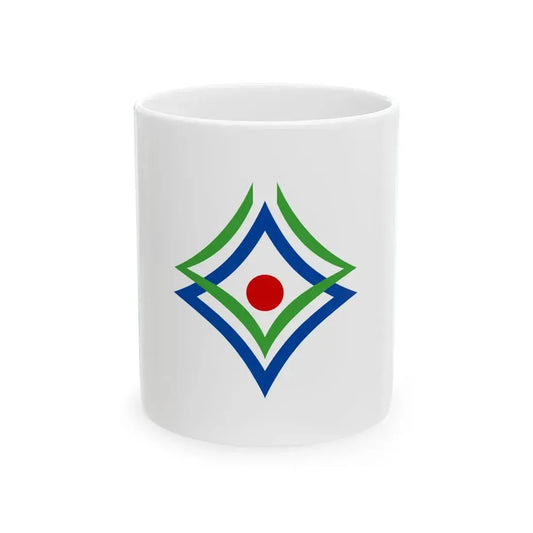 Flag of Shinhidaka Hokkaido (Japan) White Coffee Mug 11oz - Go Mug Yourself
