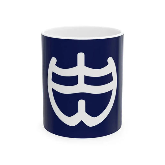 Flag of Shinji Shimane 1975-2005 (Japan) White Coffee Mug 11oz - Go Mug Yourself