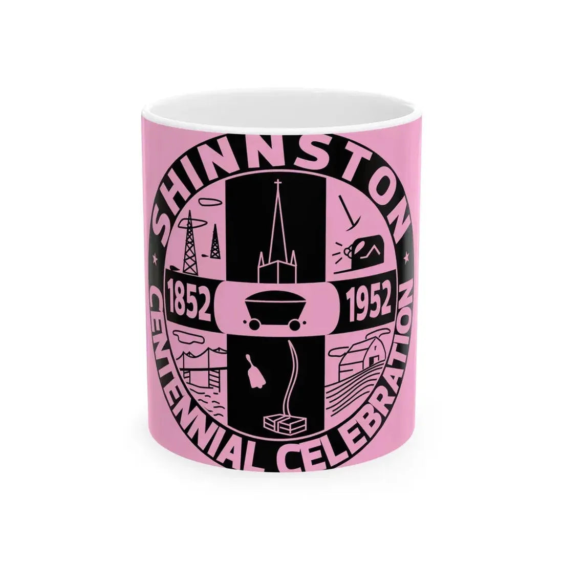 Flag of Shinnston West Virginia 1952 (United States) White Coffee Mug 11oz - Go Mug Yourself