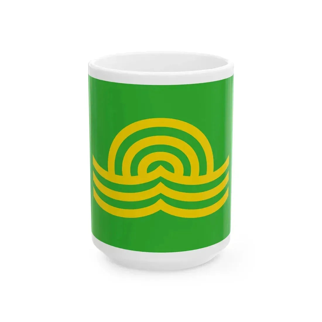 Flag of Shinshinotsu Hokkaido (Japan) White Coffee Mug 15oz - Go Mug Yourself