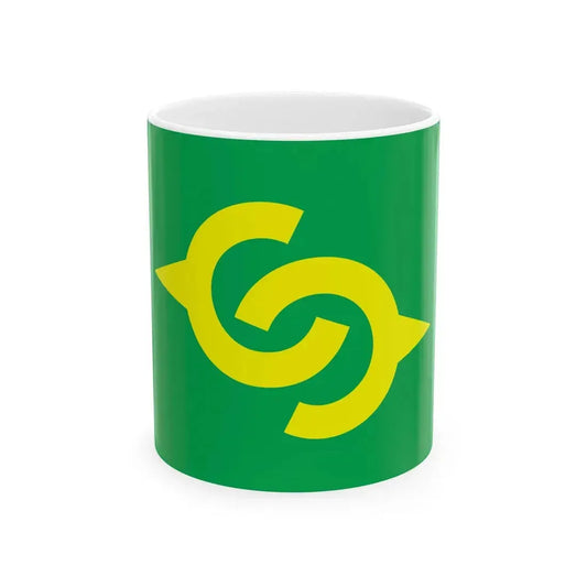 Flag of Shintomi Miyazaki (Japan) White Coffee Mug 11oz - Go Mug Yourself