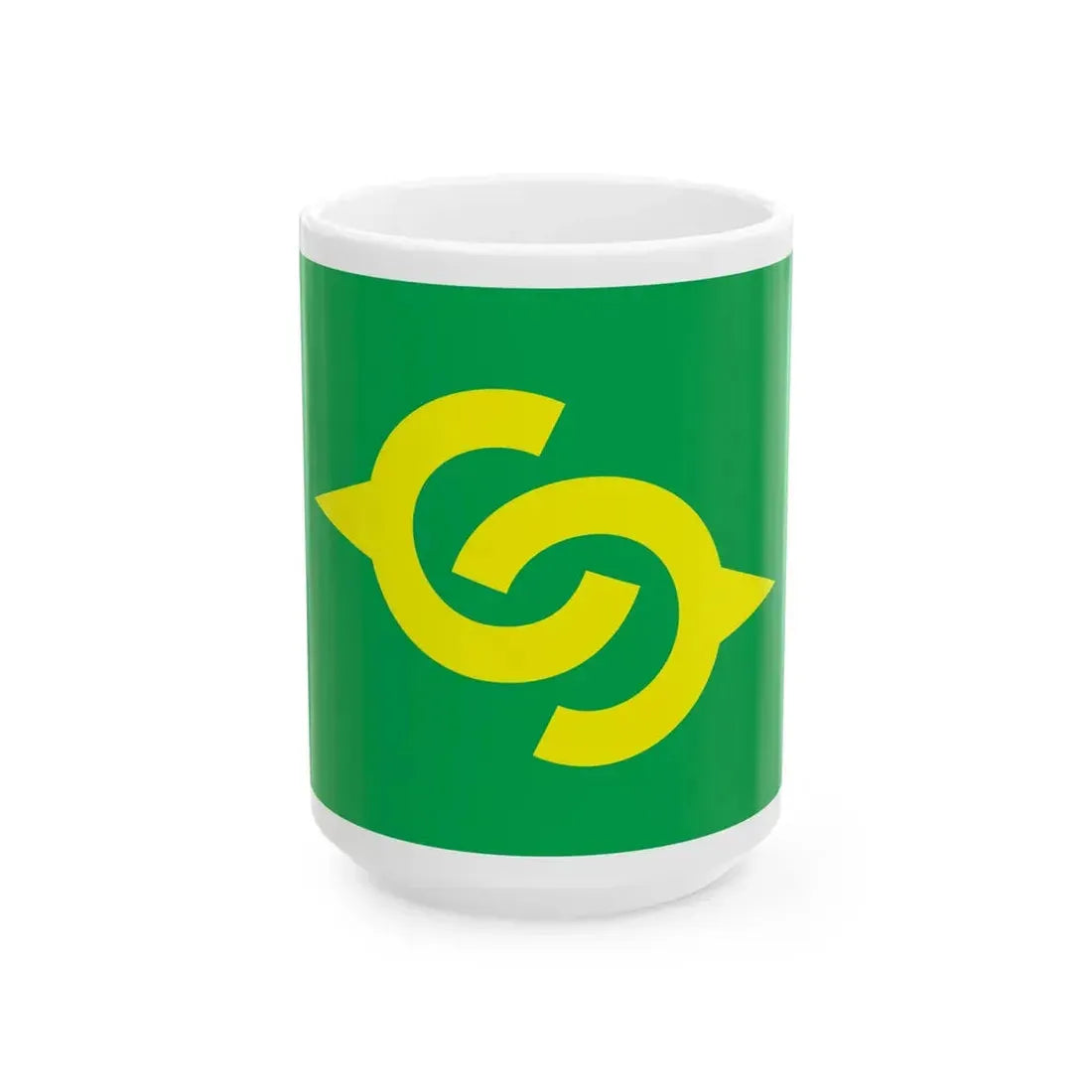 Flag of Shintomi Miyazaki (Japan) White Coffee Mug 15oz - Go Mug Yourself