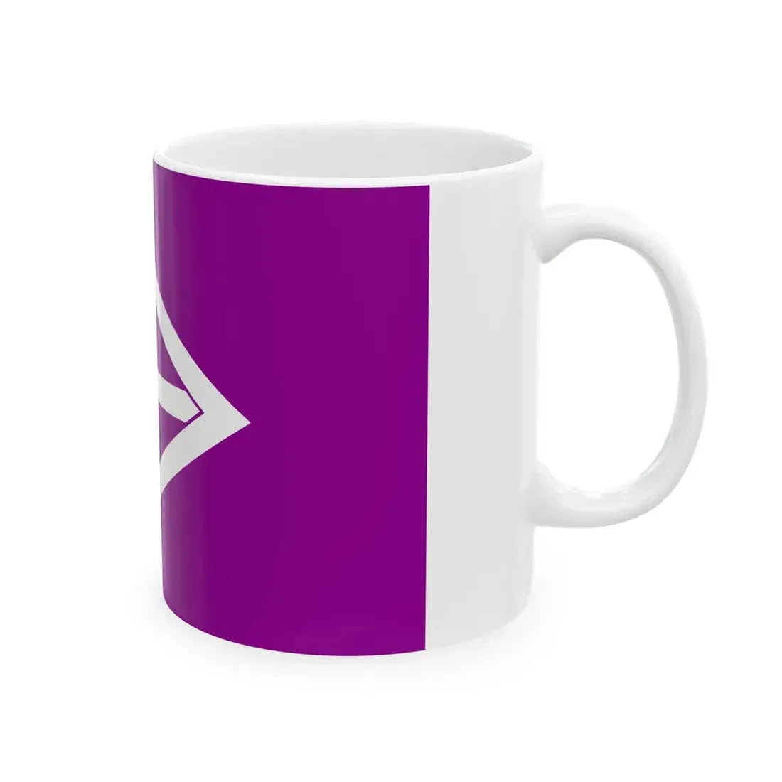 Flag of Shintotsukawa Hokkaido purple version (Japan) White Coffee Mug - Go Mug Yourself