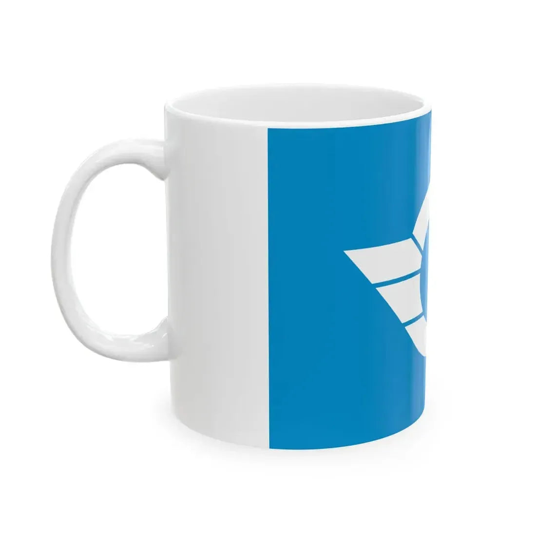 Flag of Shinuonome Nagasaki 1969-2004 (Japan) White Coffee Mug - Go Mug Yourself