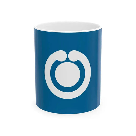 Flag of Shiogama Miyagi (Japan) White Coffee Mug 11oz - Go Mug Yourself