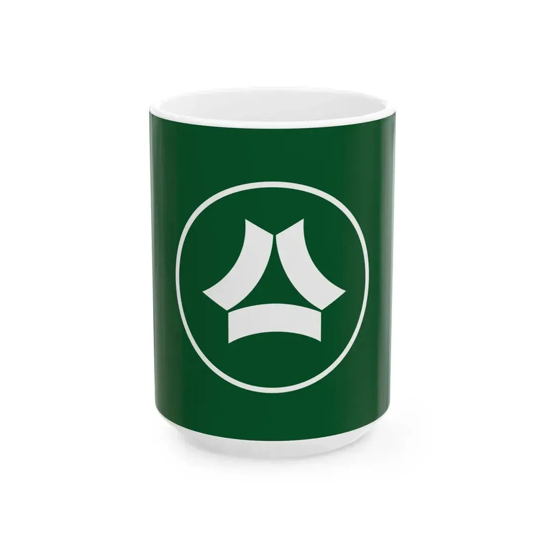 Flag of Shionoe Kagawa 1963-2005 (Japan) White Coffee Mug 15oz - Go Mug Yourself