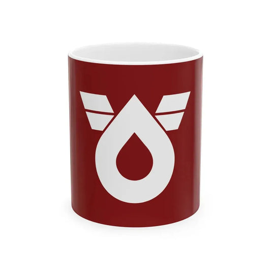 Flag of Shioya Tochigi (Japan) White Coffee Mug 11oz - Go Mug Yourself