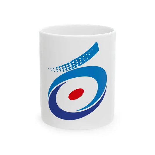 Flag of Shirakawa Fukushima (Japan) White Coffee Mug 11oz - Go Mug Yourself
