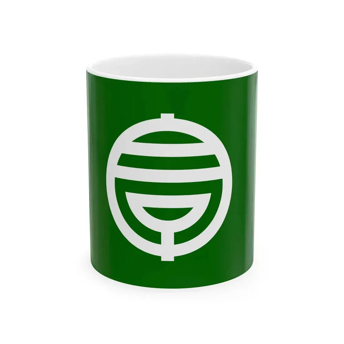 Flag of Shirako Chiba (Japan) White Coffee Mug 11oz - Go Mug Yourself