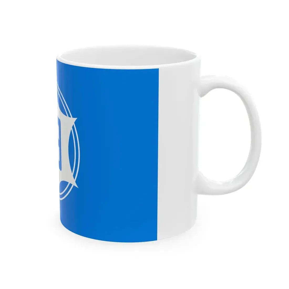 Flag of Shirane Yamanashi 1954-2003 (Japan) White Coffee Mug - Go Mug Yourself