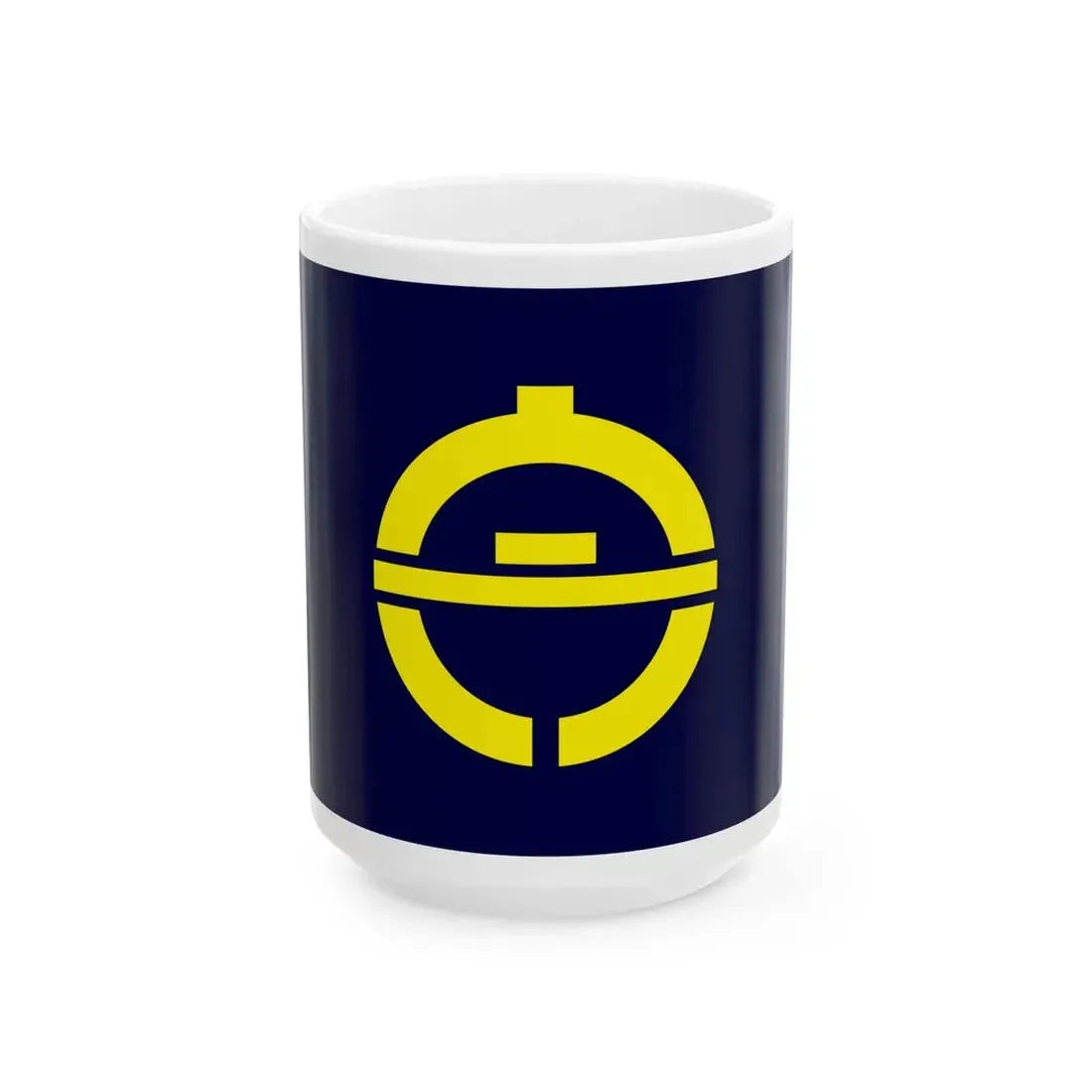 Flag of Shishikui Tokushima 1976-2006 (Japan) White Coffee Mug 15oz - Go Mug Yourself