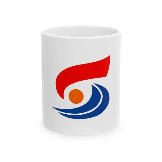 Flag of Shitara Aichi (Japan) White Coffee Mug 11oz - Go Mug Yourself