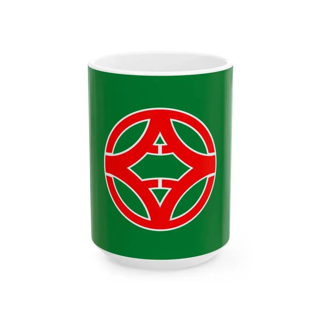Flag of Shizunai Hokkaido 1950-2006 (Japan) White Coffee Mug 15oz - Go Mug Yourself