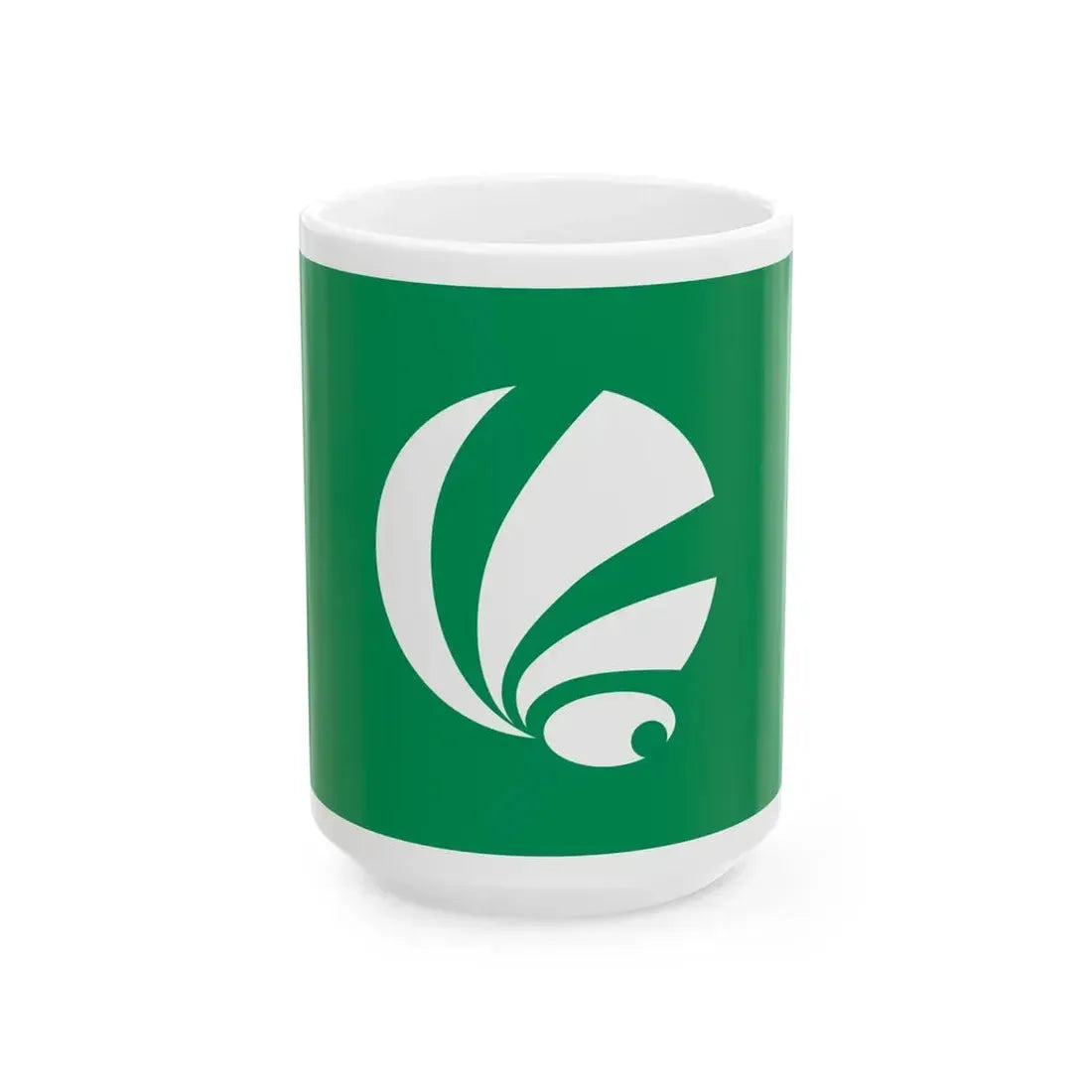 Flag of Shodoshima Kagawa (Japan) White Coffee Mug 15oz - Go Mug Yourself