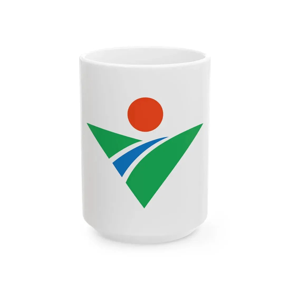 Flag of Shonai Yamagata (Japan) White Coffee Mug 15oz - Go Mug Yourself