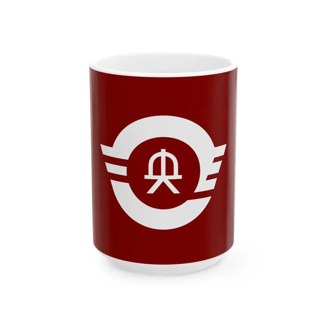 Flag of Shoo Okayama (Japan) White Coffee Mug 15oz - Go Mug Yourself