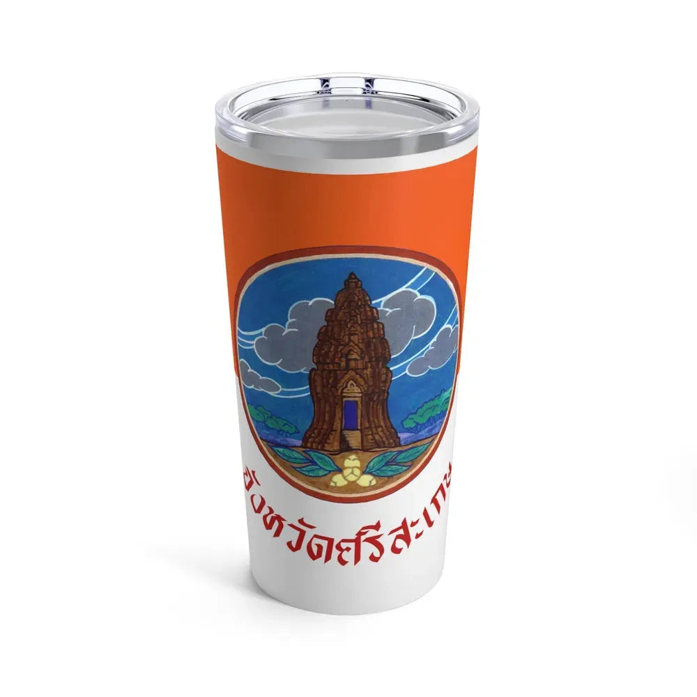 Flag of Si Sa Ket Province Thailand - Tumbler 20oz 20oz - Go Mug Yourself