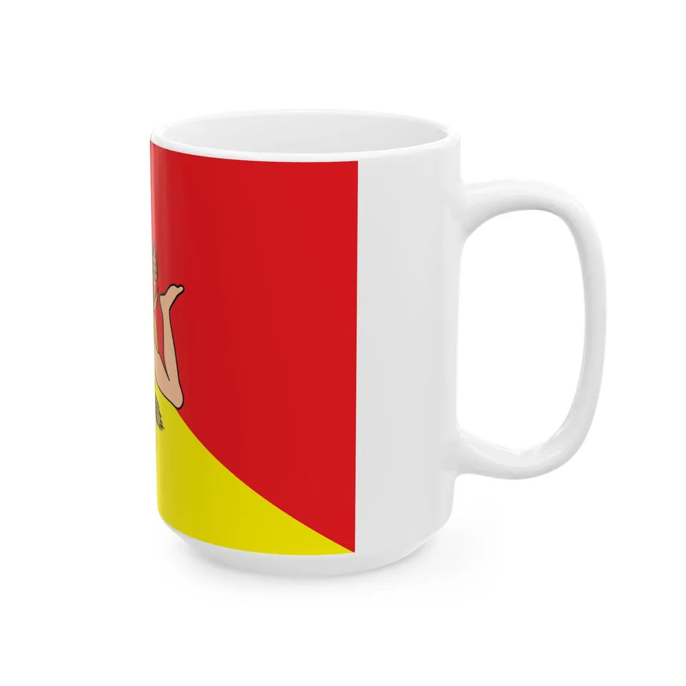 Flag of Sicily (Italy) White Coffee Mug - Go Mug Yourself