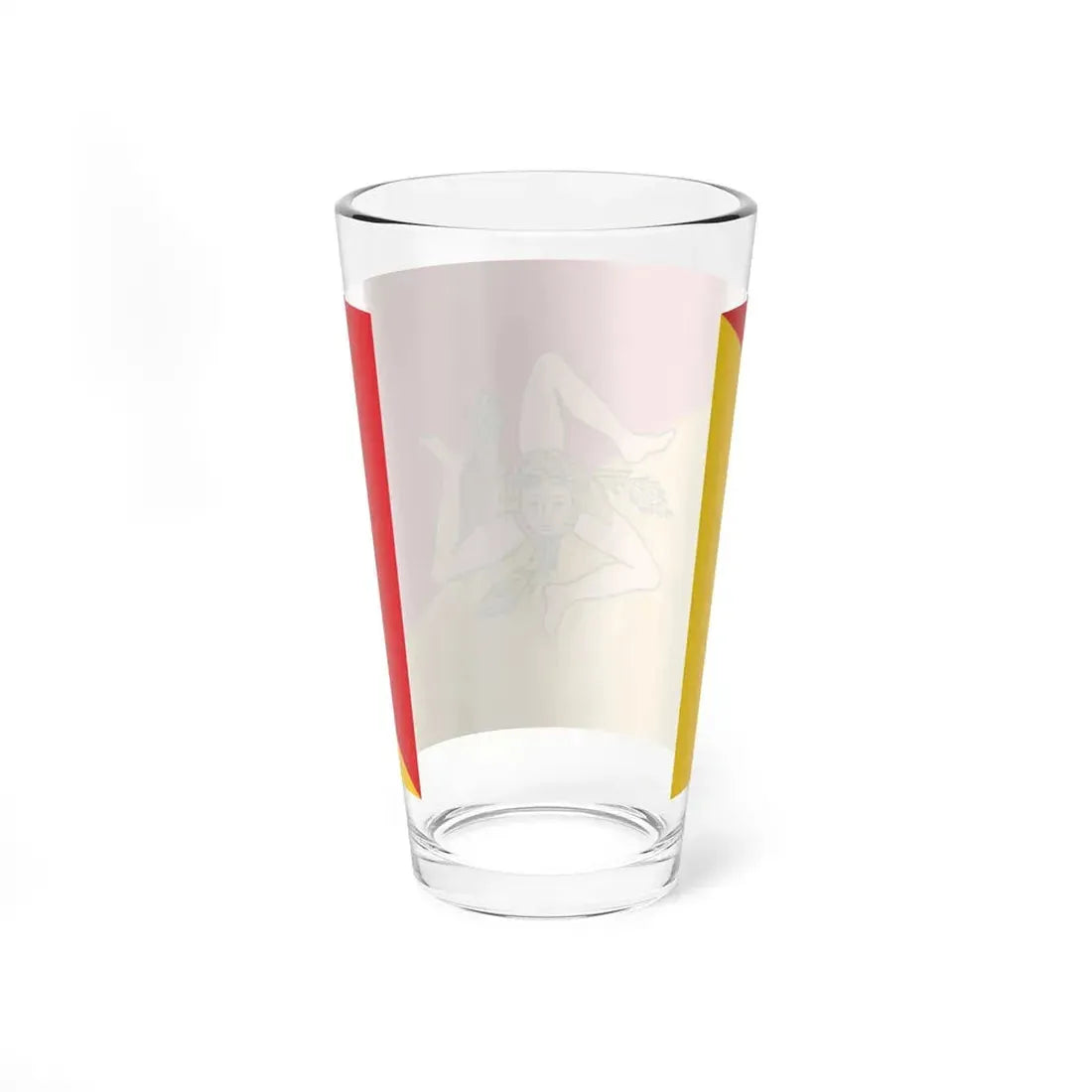 Flag of Sicily revised (Italy) Pint Glass 16oz - Go Mug Yourself
