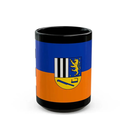 Flag of Siegen Wittgenstein Germany - Black Coffee Mug 15oz - Go Mug Yourself