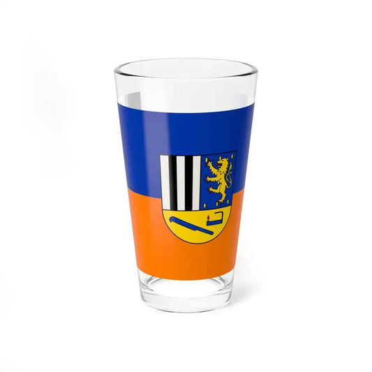 Flag of Siegen Wittgenstein Germany - Pint Glass 16oz 16oz - Go Mug Yourself