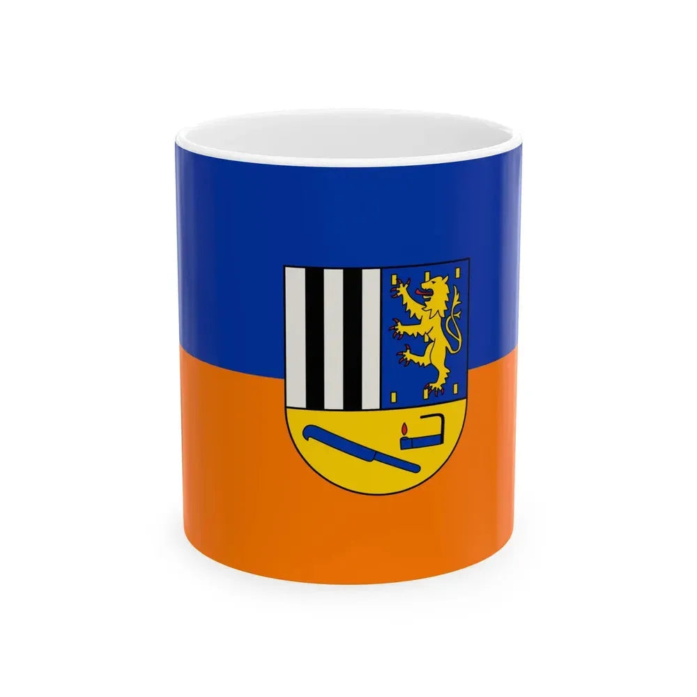 Flag of Siegen Wittgenstein Germany - White Coffee Mug 11oz - Go Mug Yourself