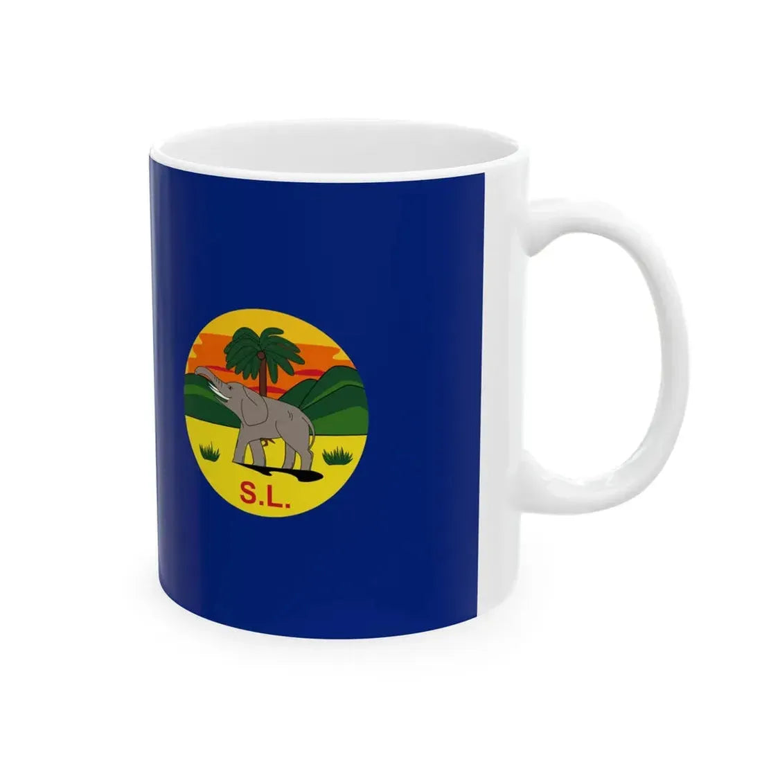 Flag of Sierra Leone 1889-1916 (Sierra Leone) White Coffee Mug - Go Mug Yourself