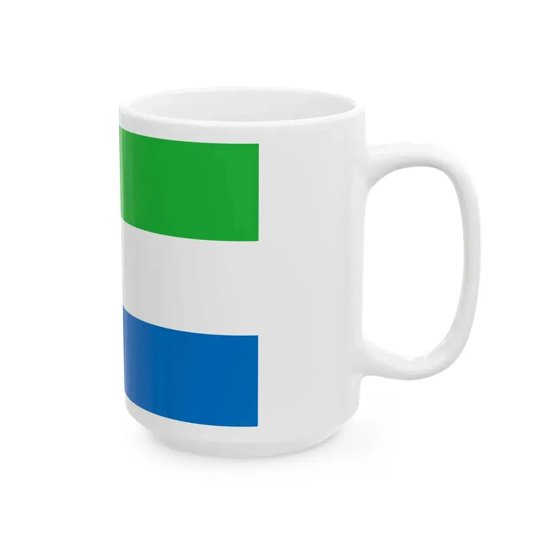 Flag of Sierra Leone (Sierra Leone) White Coffee Mug - Go Mug Yourself