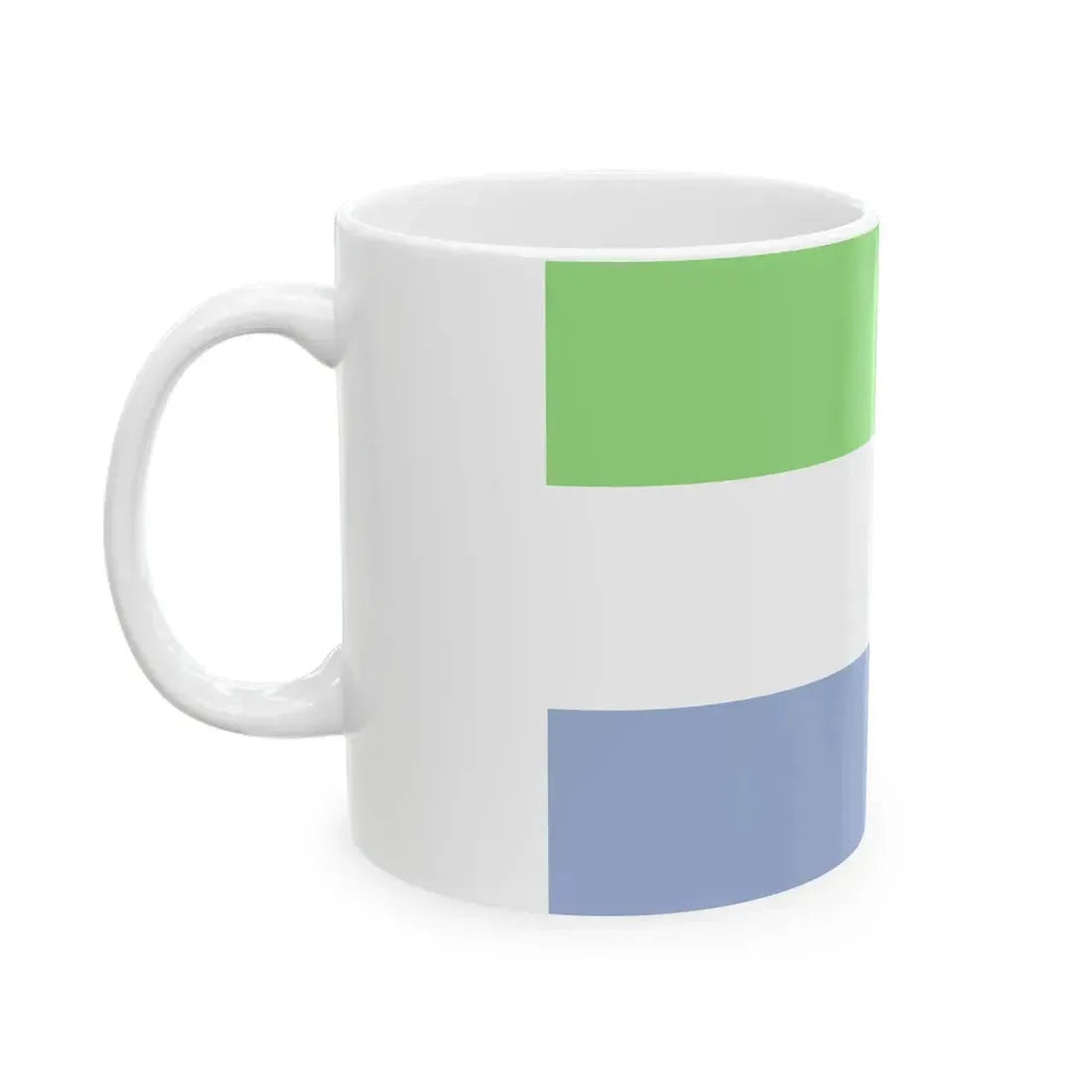 Flag of Sierra Leone WFB 2000 (Sierra Leone) White Coffee Mug - Go Mug Yourself