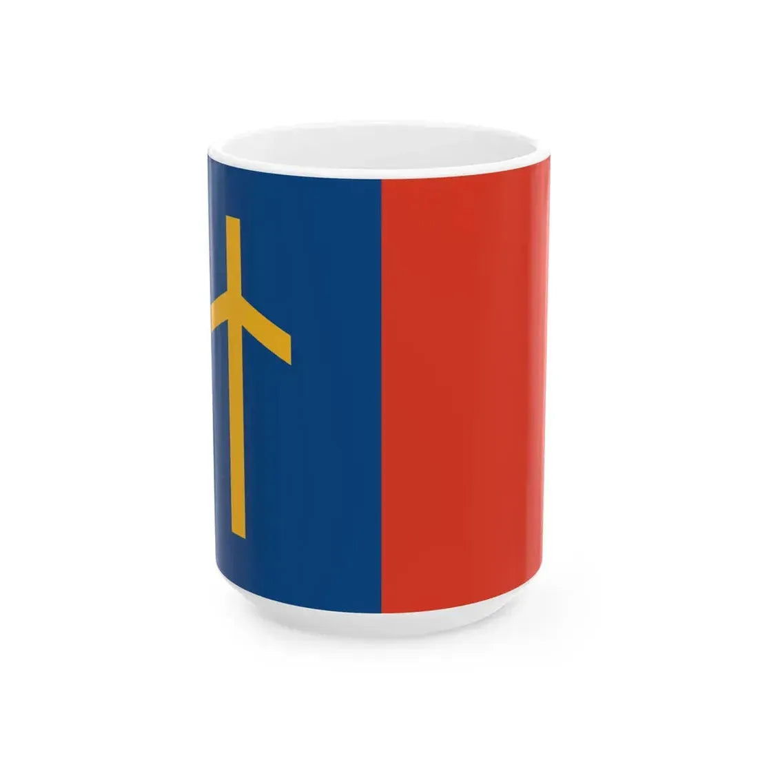 Flag of Sighnaghi Municipality (Georgia) White Coffee Mug 15oz - Go Mug Yourself